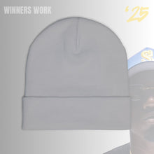Load image into Gallery viewer, Winners Work Embroidered Knit Beanie

