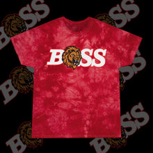 Load image into Gallery viewer, Boss Tie-Dye Tee - Red Crystal Design for Confident Style
