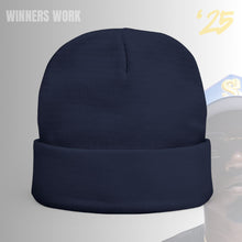 Load image into Gallery viewer, Winners Work Embroidered Knit Beanie
