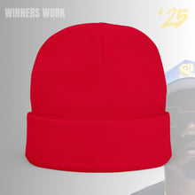 Load image into Gallery viewer, Winners Work Embroidered Knit Beanie
